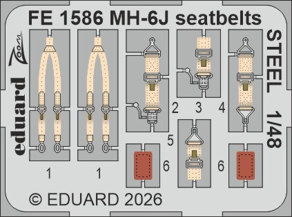 Detailset MH6J  Seatbelts (ICM)  FE1586