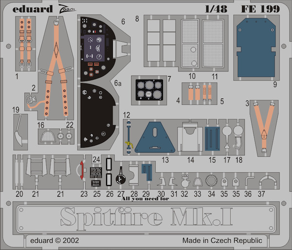 Detailset Spitfire MK1 (Tamiya)  FE199