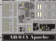 Detailset Hughes AH64A Apache (Hasegawa) FE209