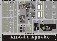 Detailset Hughes AH64A Apache (Hasegawa)  FE209
