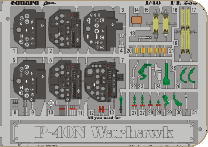 Detailset P40N Warhawk (Eduard)  FE233