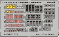 Detailset F4E Phantom II Placards (Hasegawa)  FE243