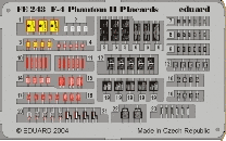 Detailset F4E Phantom II Placards (Hasegawa) FE243