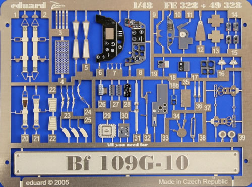 Detailset Messerschmitt BF109G-10 (Hasegawa)  FE328