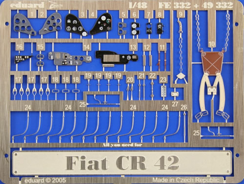 Detailset Fiat CR42 (Italeri) FE332