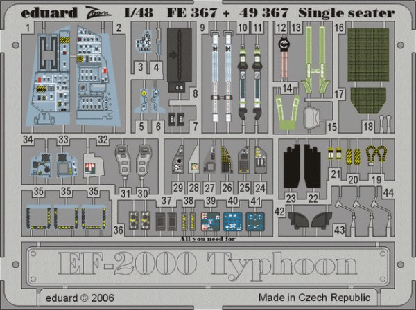 Detailset EF2000 Typhoon Single Seater (Revell)  FE367