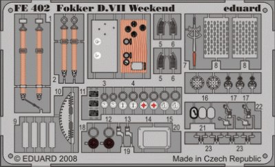 Detailset Fokker DVII Weekend (Eduard)  FE402