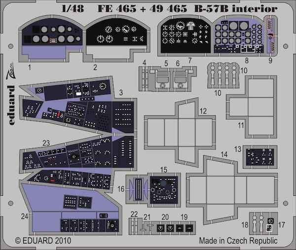 Detailset B57B Canberra Self Adhesive (Airfix)  FE465