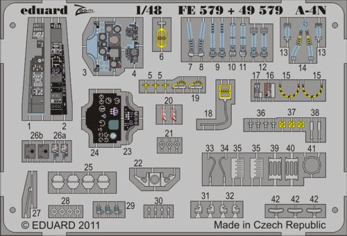 Detailset Douglas A4N Skyhawk Interior (Hasegawa) (REISSUE) FE579