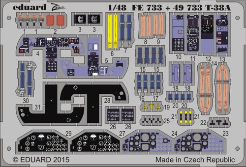 Detailset T38A Talon Interior  (Wolfpack)  FE733