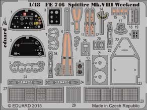 Detailset Spitfire MKVIII Weekend (Eduard) FE746