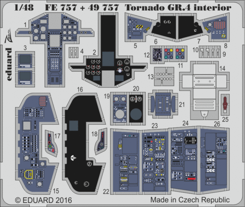 Detailset Tornado GR4 interior (Revell) FE757
