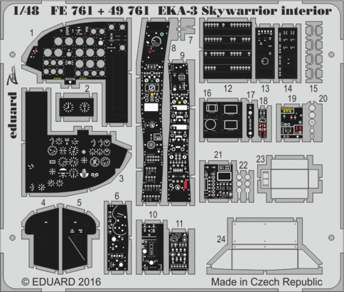Detailset EKA-3 Skywarrior Interior (Trumpeter) FE761