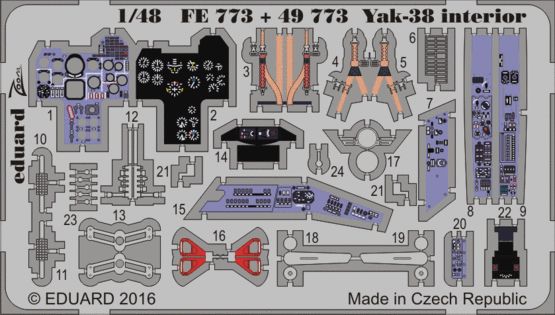 Detailset Yakovlev Yak38 "Forger" Interior (Hobby Boss)  fe773