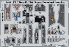 Detailset Super Etendard Interior (Kinetic)  FE776