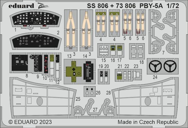 Detailset PBY5A Catalina Interior (Academy/ Hobby 2000) SS806