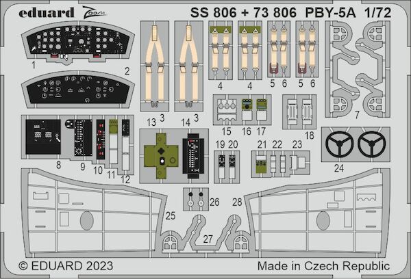 Detailset  PBY5A Catalina Interior (Academy/ Hobby 2000)  SS806