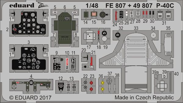 Detailset P40C Warhawk (Bronco) FE807