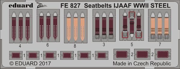 Detailset Seatbelts Japan Fighter WWII -STEEL- FE827