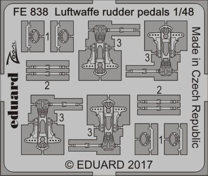 Detailset Luftwaffe Rudder Pedals  FE838