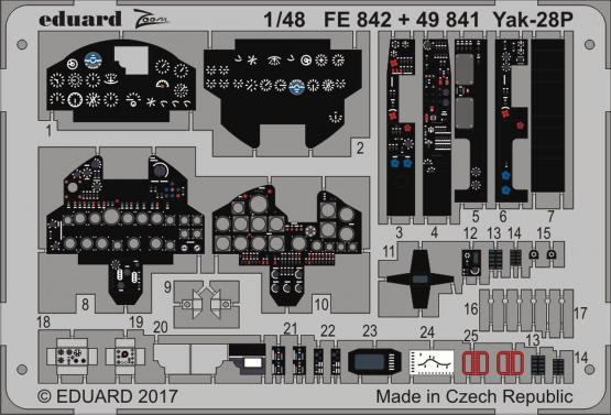 Detailset Yakovlev Yak28P Interior set (Bobcat)  FE842