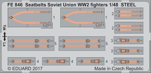 Detailset Seatbelts Soviet Union WW2 Fighters -Steel-  FE846