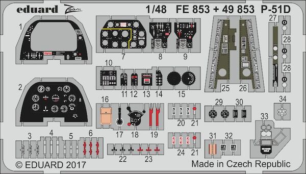 Detailset P51D Mustang Interior (Airfix)  FE853