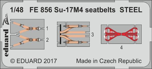 Detailset Suchoi Su17M-4 Fitter Seatbelts (Hobby Boss)  FE856
