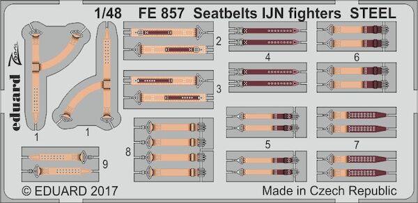 Detailset Seatbelts IJN Fighters - Steel- FE857
