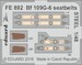 Detailset Messerschmitt BF109G-6 Seatbelts -steel- (Tamiya) FE892