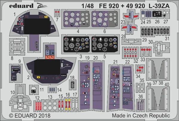 Detailset L39ZA Albatros Interior (Trumpeter)  FE920