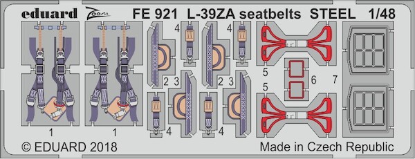 Detailset L39ZA Albatros Seatbelts (Trumpeter)  FE921