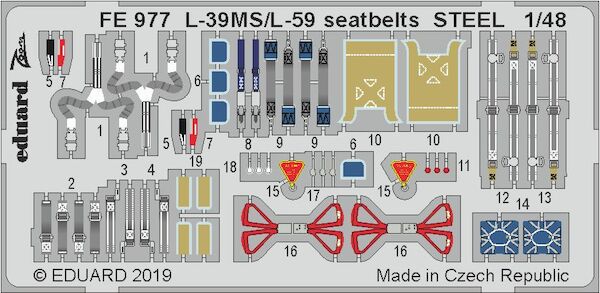 Detailset Aero L3MS/L59 Albatros Seatbelts (Trumpeter )  FE977