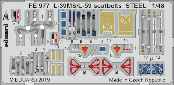 Detailset Aero L3MS/L59 Albatros Seatbelts (Trumpeter ) FE977