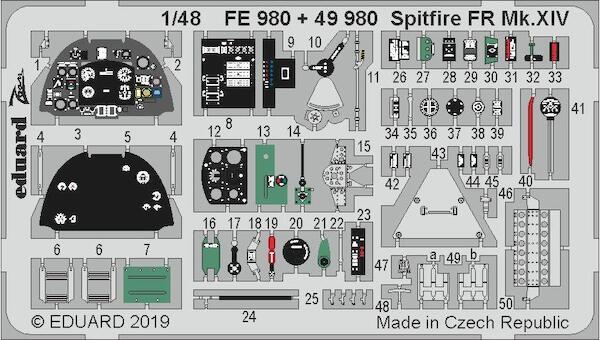 Detailset Spitfire FR MkXIV (Airfix)  FE980