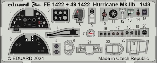 Detailset Hawker Hurricane MKIIb (Arma Hobby)  FED1422