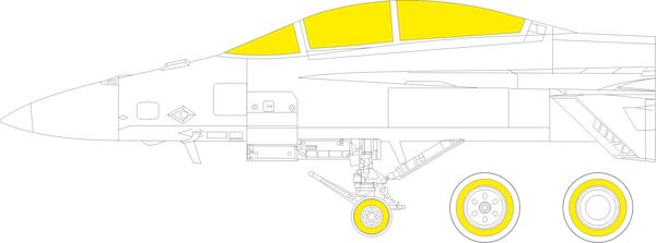 Mask F/A18F Super Hornet TFace (Revell)  jx283