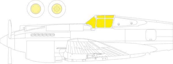 Mask Curtiss Hawk 81-A2 TFace (Great Wall Hobby) (P40B/C) jx290