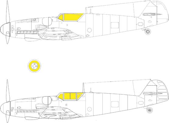 Mask Messerschmitt BF109G-6  TFace (Border)  jx292