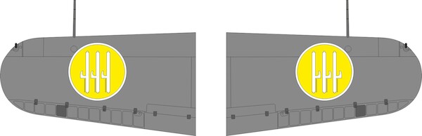 Mask Macchi MC200 Saetta wing National markings (Italeri)  jx344