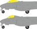 Mask Gloster Meteor F8 Canopy TFace (Revell) JX356