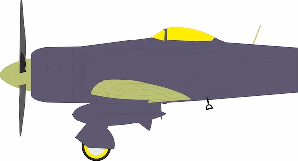 Mask Hawker Sea Fury FB.11  Canopy and wheels TFace (DBMK)  jx361