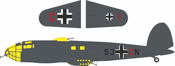 Mask Heinkel He 111P-1  Code letters  (Revell)  jx362