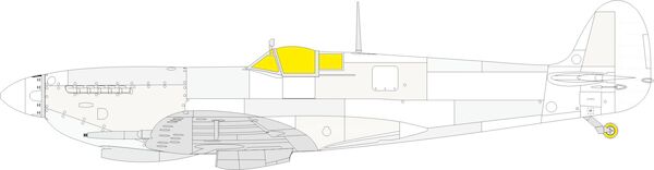 Mask Supermarine Spitfire MKIXc TFace (Airfix) LX008