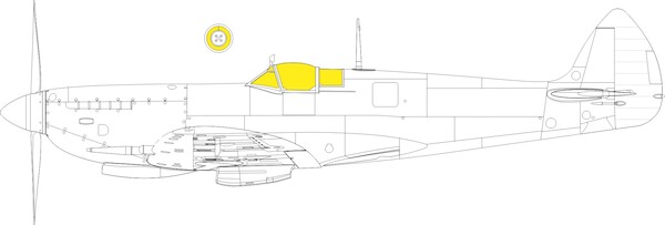 Mask Supermarine Spitfire MKVIII TFace (Airfix) LX010