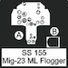 Detailset MiG23 Flogger (Italeri)  SS155