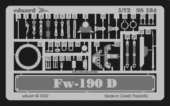 Detailset Focke Wulf Fw190D-9 (Tamiya)  SS184