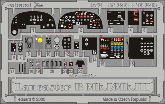 Detailset Lancaster B MkI/MKIII (Hasegawa)  SS243