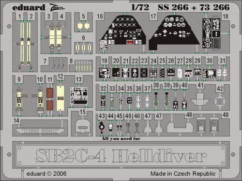 Detailset SB2C-4 Helldiver (Academy) SS266