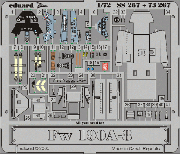Detailset Focke Wulf FW190F-8 (Academy)  SS268